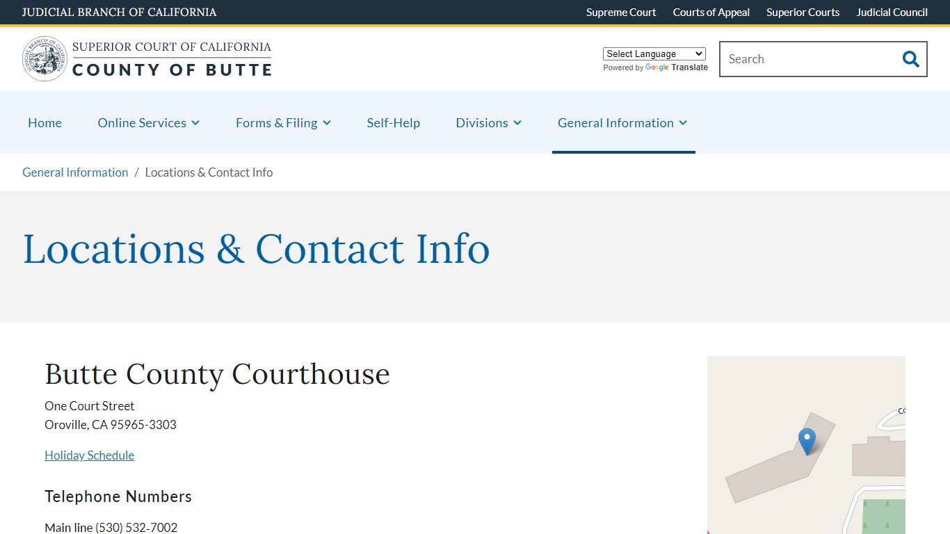 Superior Court of California, County of Butte